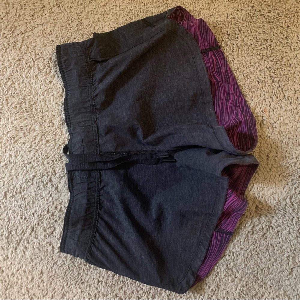 Lululemon double time reversible shorts size 6